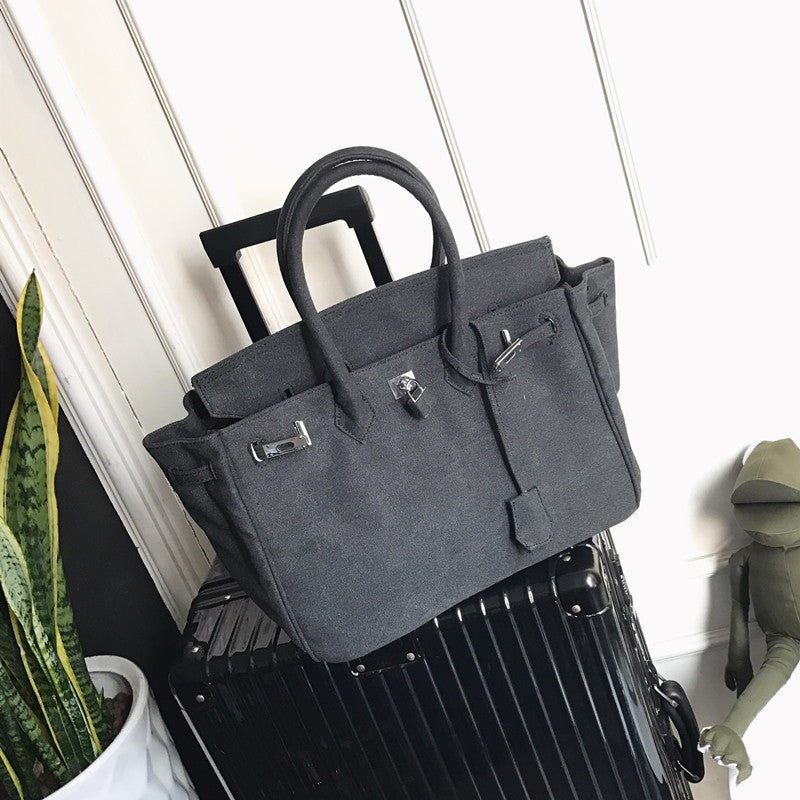 Color: Black, Style: No - Frog platinum bag hand-painted army canvas dark green