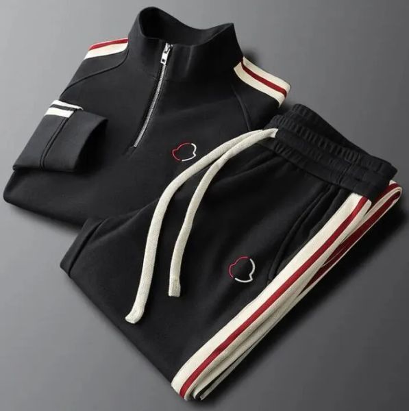 Color: Blue - Size: XL - Men's tracksuit Casual Fashionable Designer hoodie Autumn Winter coat Sportswear Two Piece Set Jacket Sweatpants Brand Clothing Sweatsuit Sport Outdoor Suit
