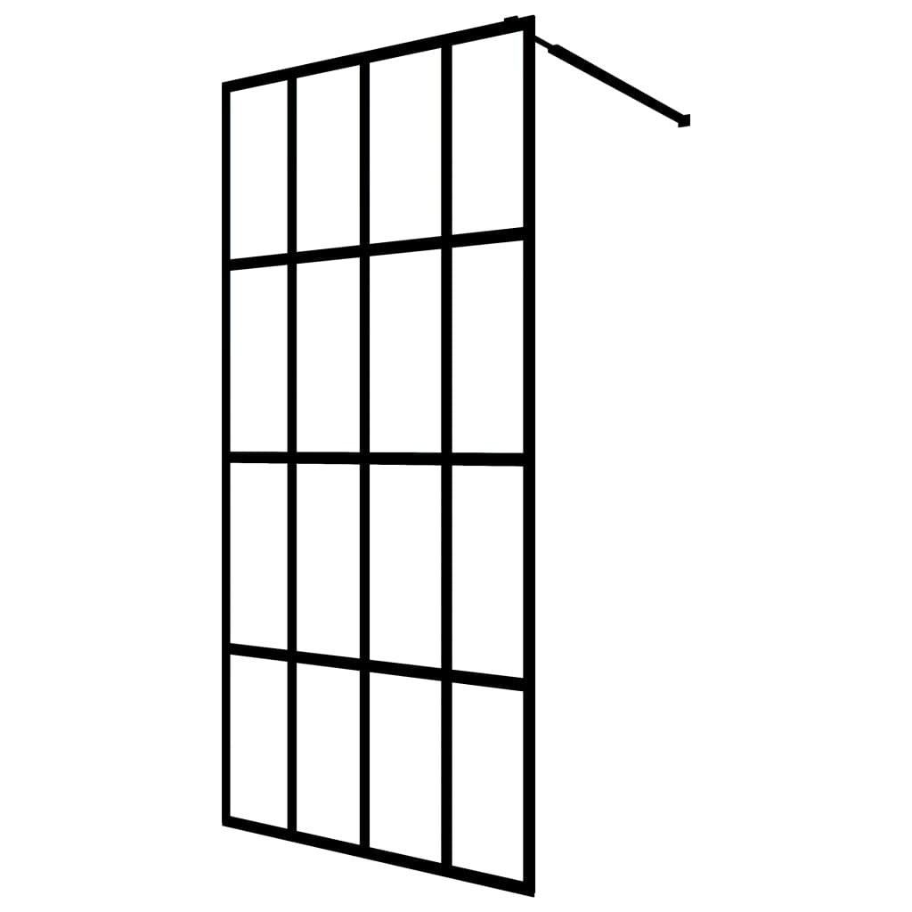Walk-in Shower Screen Clear Tempered Glass 55.1"x76.8