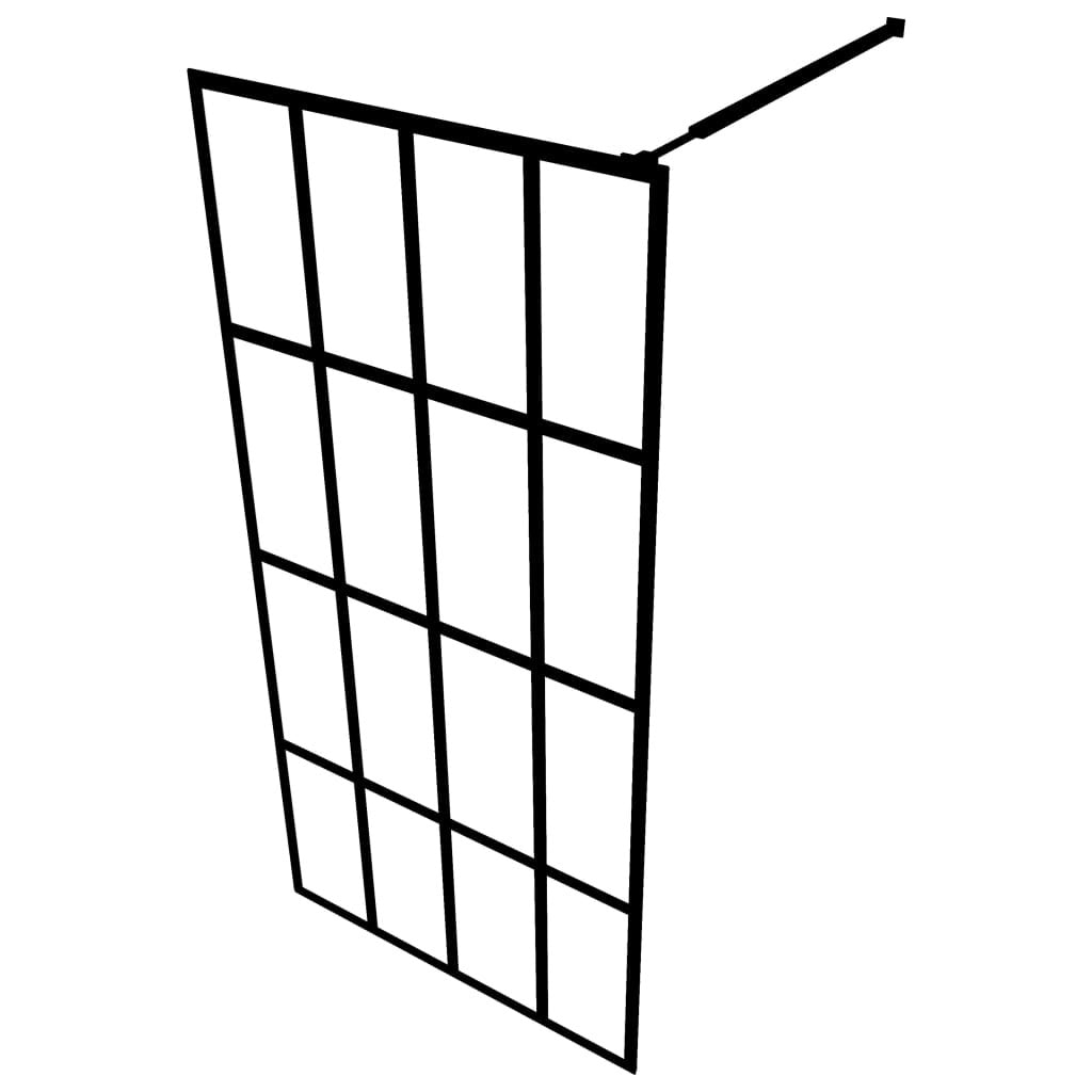 Walk-in Shower Screen Clear Tempered Glass 55.1"x76.8
