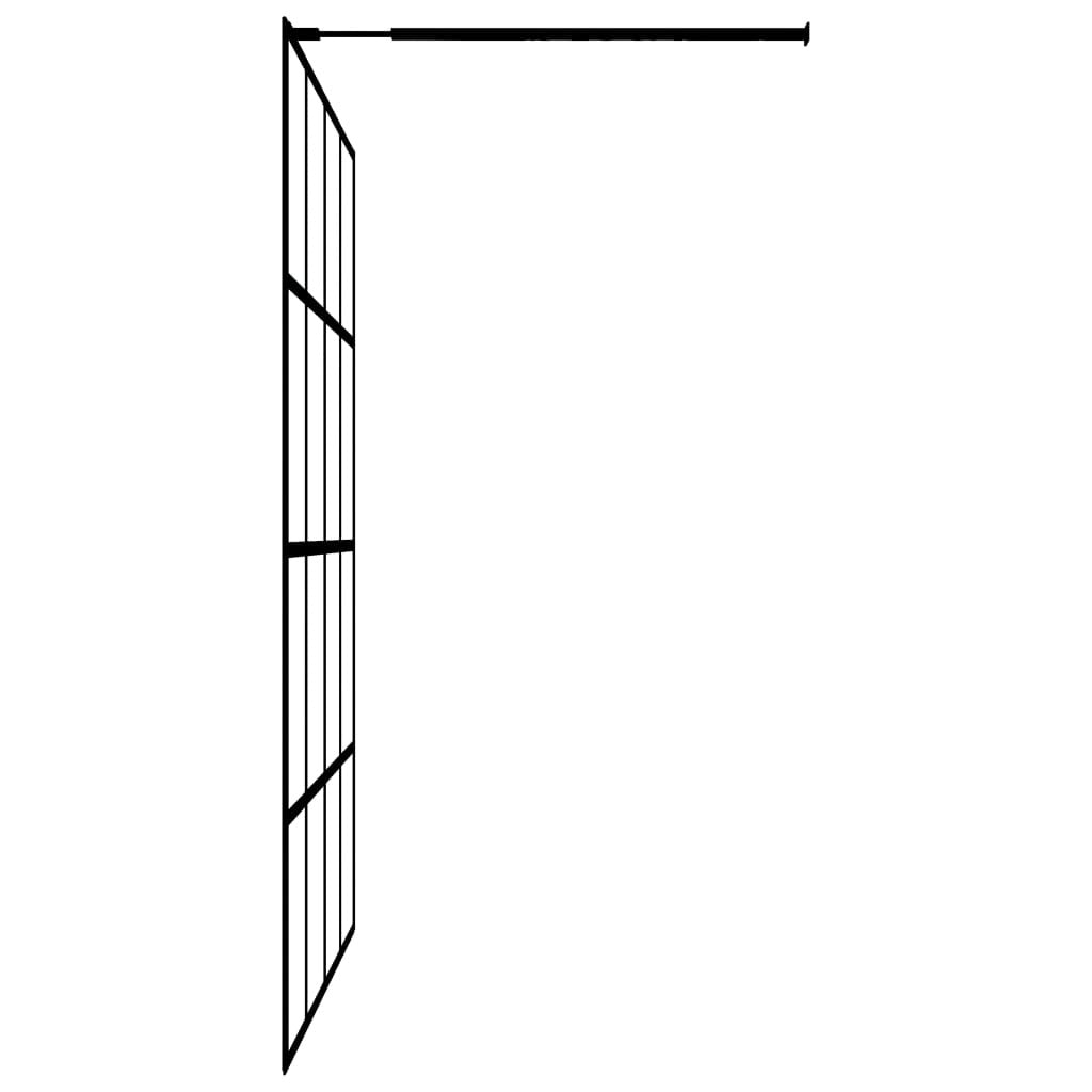 Walk-in Shower Screen Clear Tempered Glass 55.1"x76.8