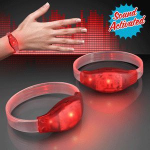 Sound Activated Red LED Bracelet for Concert
