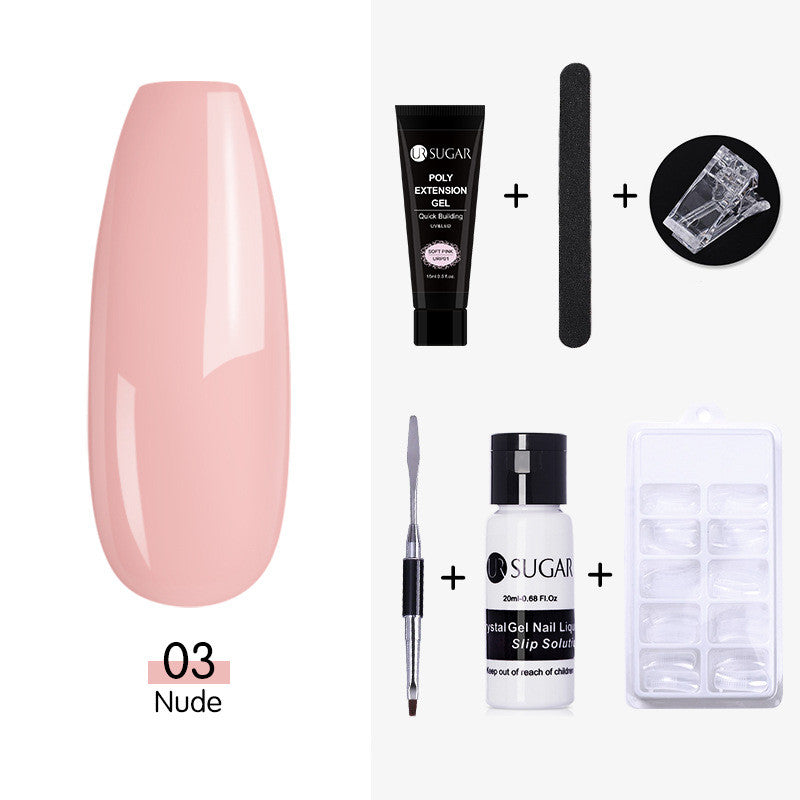 style: C - Nail Extended Gel Crystal Phototherapy Gel Package