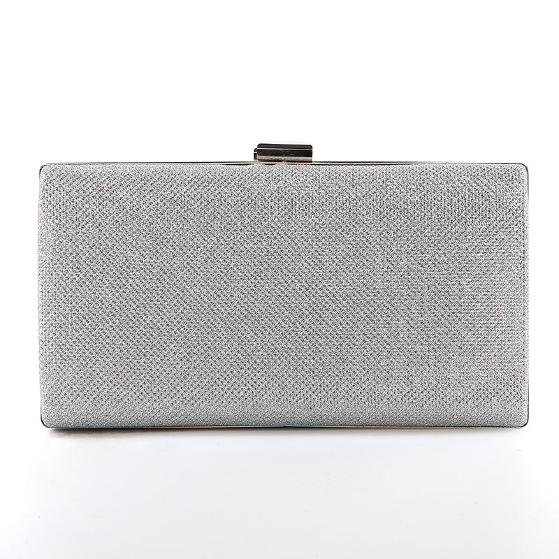 Color: A Silver - Diamond-encrusted clutch