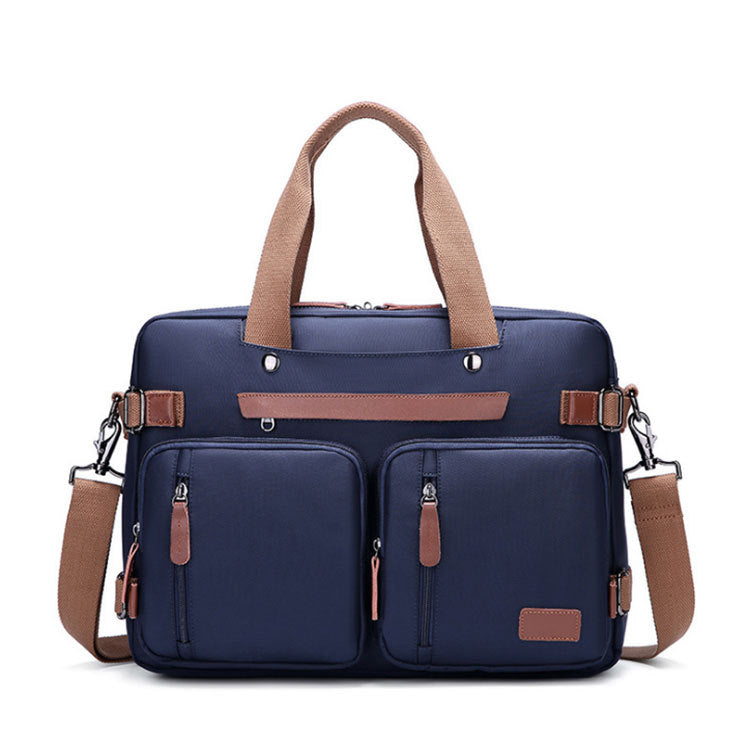Color: Dark Blue, Size: 17.3 inch - Men's Multifunctional Portable Briefcase