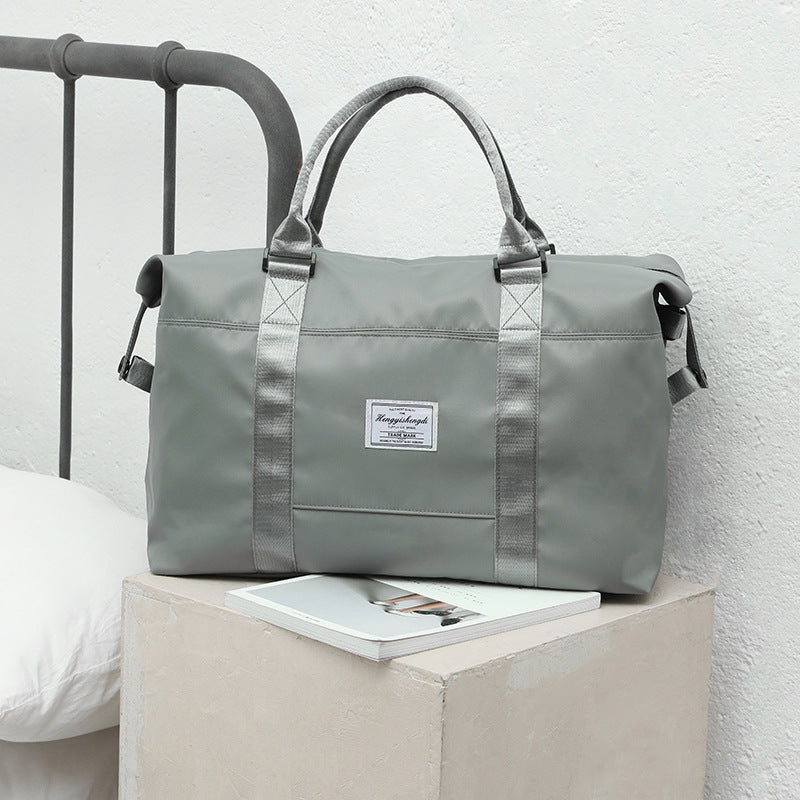 Color: Grey, Size: L - Portable Dry And Wet Separation Fitness Sports Bag