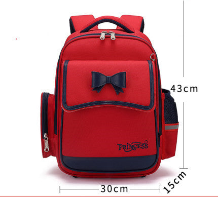 Color: Red, Bag style: Large - Babudou Schoolbag For Primary School Girls Grade 1-3-6 Children'S Bag 8-12 Girls' Light Double Blind Bag 5