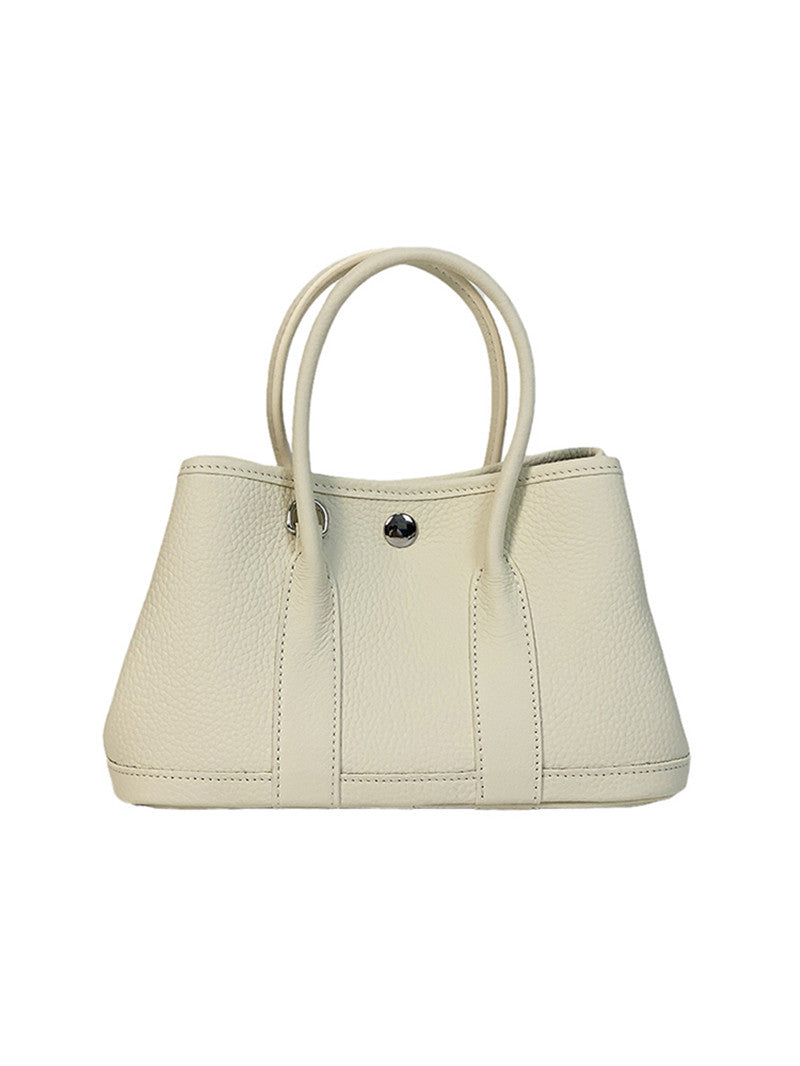 Color: White, Size: S - Large Capacity Tote Bucket Garden Commuter One-shoulder Messenger Bag Women