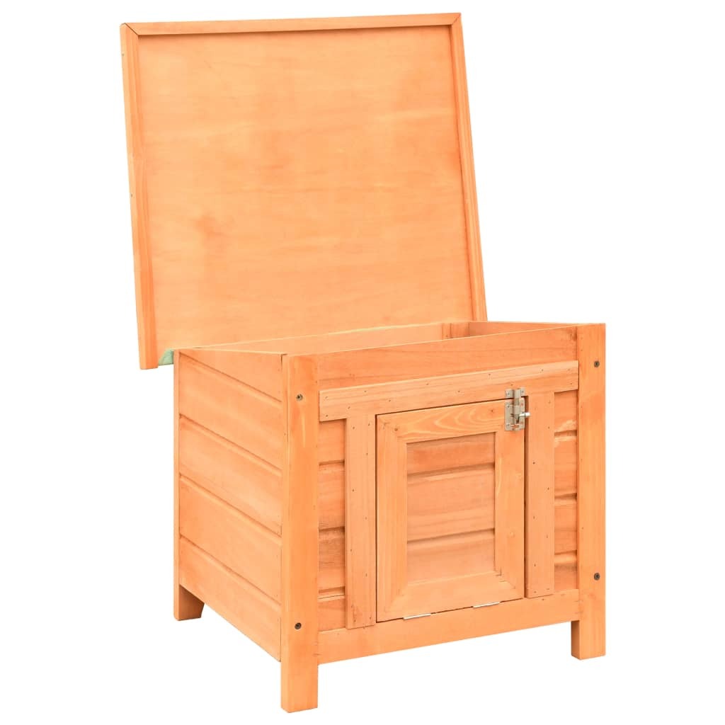 Cat House Solid Pine & Fir Wood 19.7"x18.1"x17.1