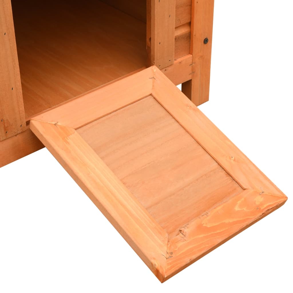 Cat House Solid Pine & Fir Wood 19.7"x18.1"x17.1
