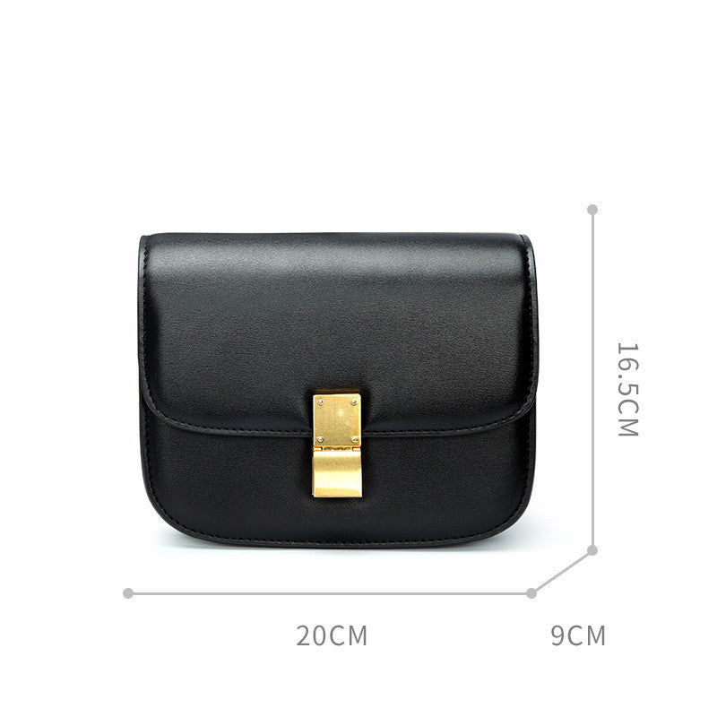 Color: Black, Size: S - Retro all-match messenger bag