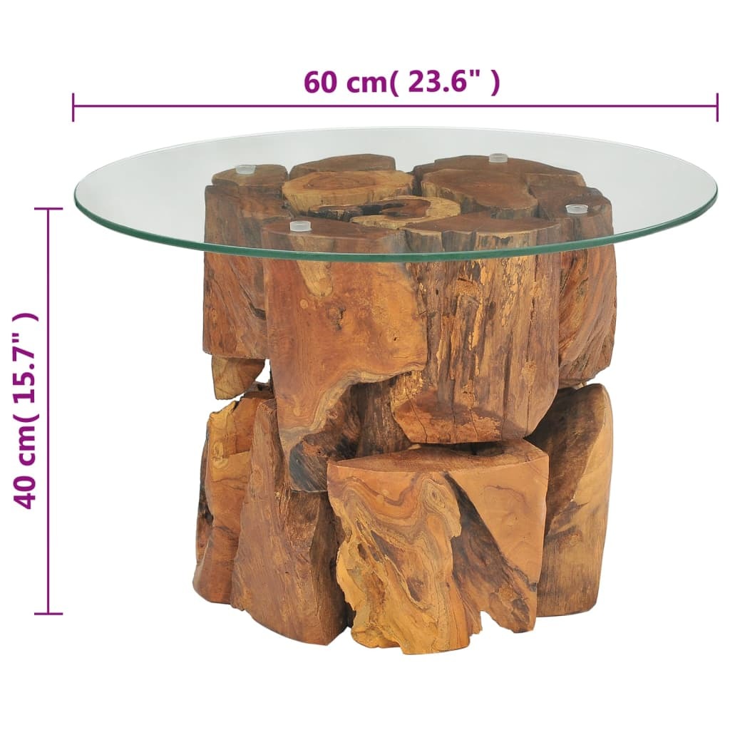 Coffee Table Solid Teak Driftwood 23.6
