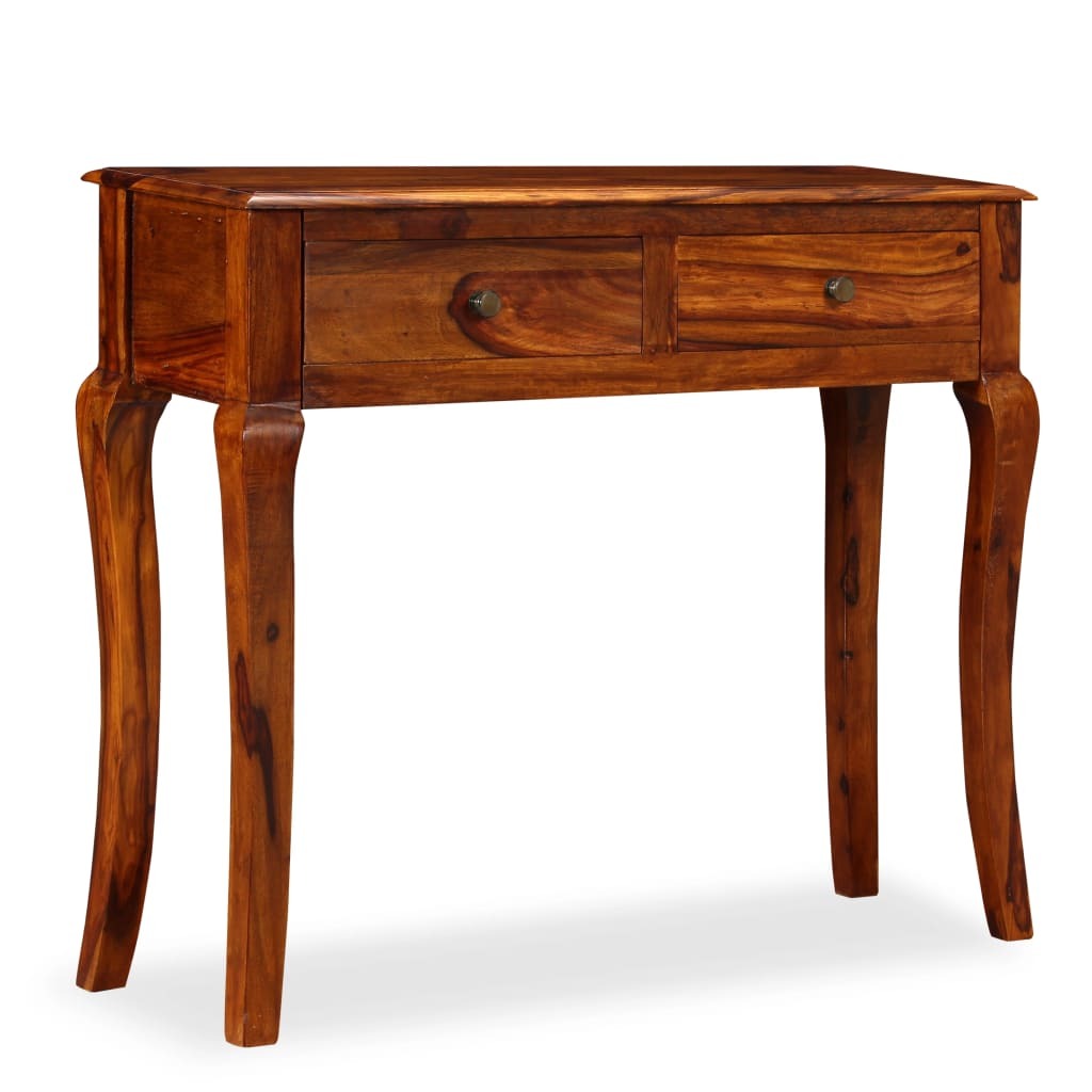 Console Table Solid Acacia Wood 35.4"x12.6"x29.9