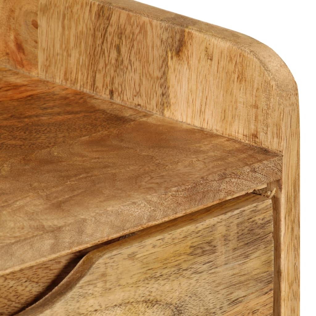 Bedside Cabinet Solid Mango Wood 15.7"x11.8"x23.4