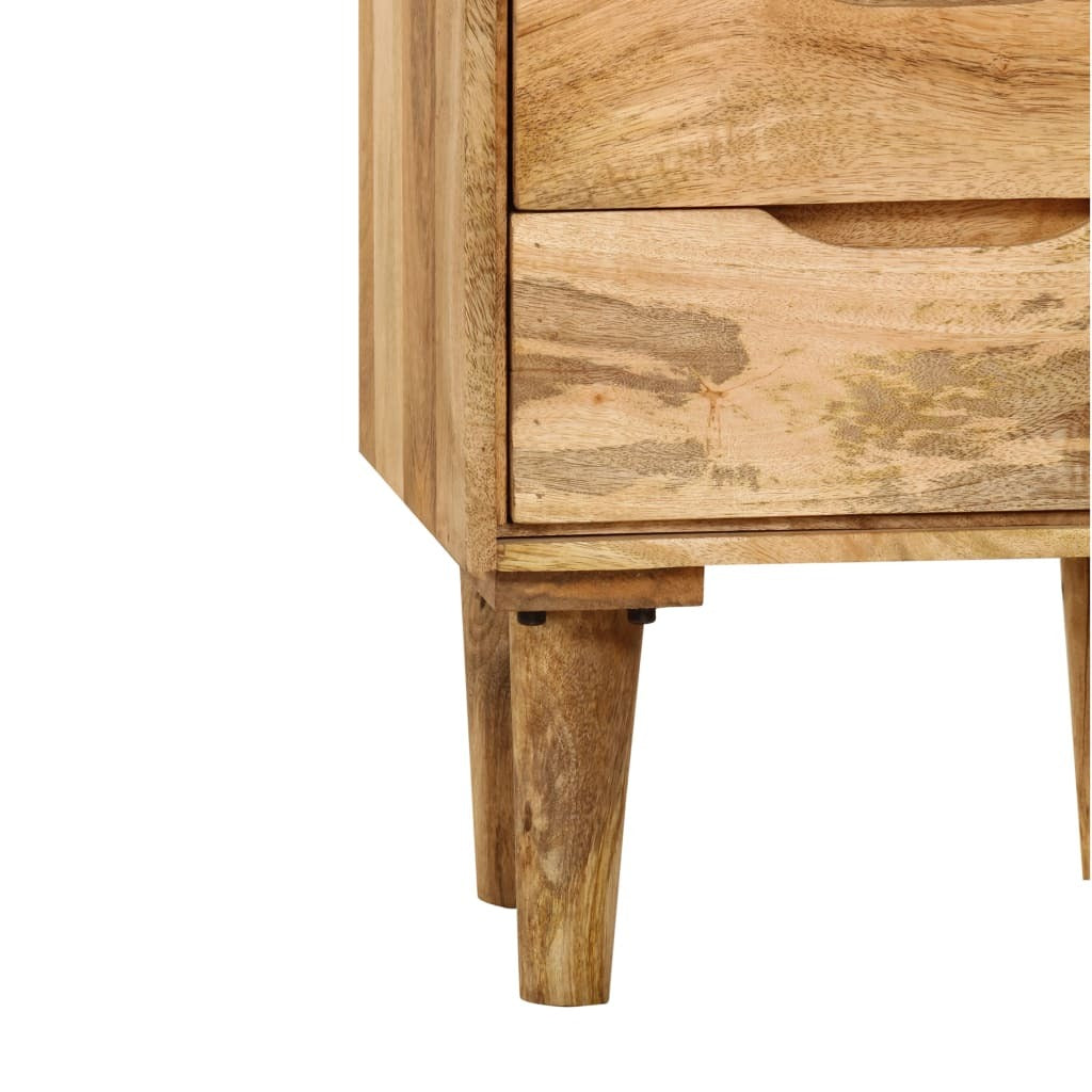 Bedside Cabinet Solid Mango Wood 15.7"x11.8"x23.4