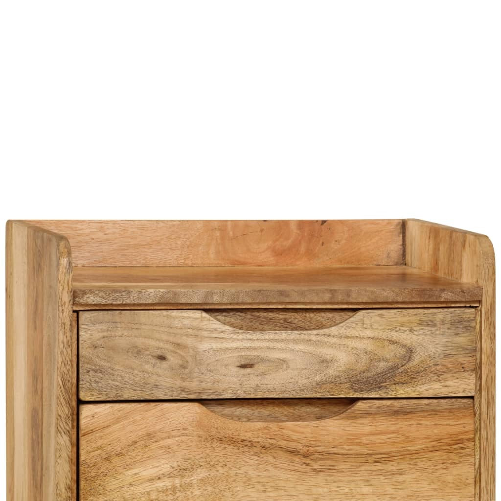 Bedside Cabinet Solid Mango Wood 15.7"x11.8"x23.4