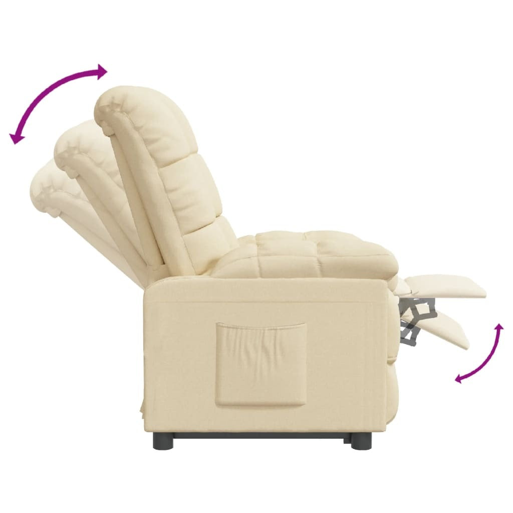 Recliner Cream Fabric