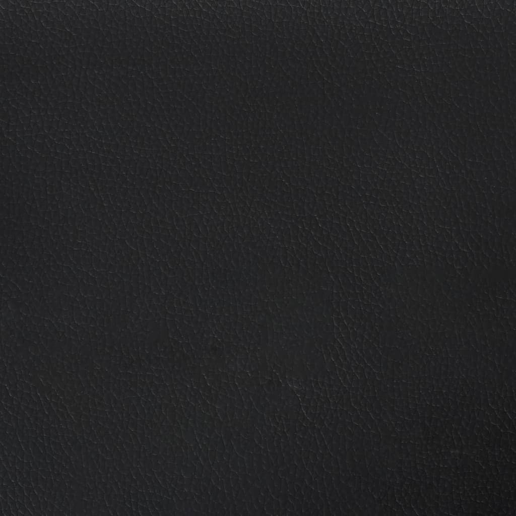 Box Spring Bed Frame Black Queen Faux Leather (US/AU Only)