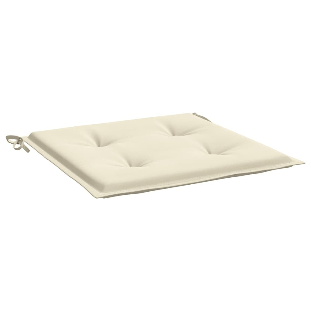 Garden Chair Cushions 4 pcs Cream 19.7"x19.7"x1.6" Oxford Fabric