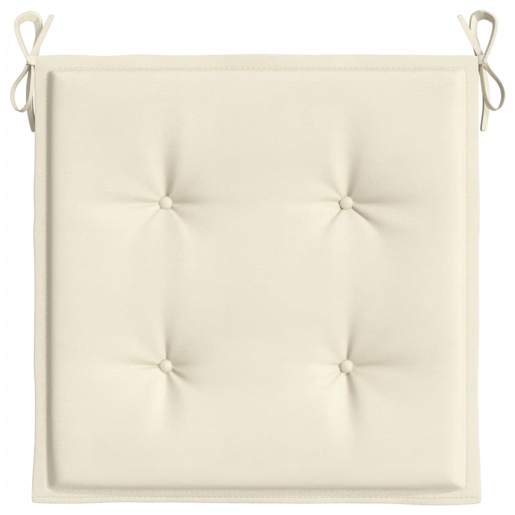 Garden Chair Cushions 4 pcs Cream 19.7"x19.7"x1.6" Oxford Fabric
