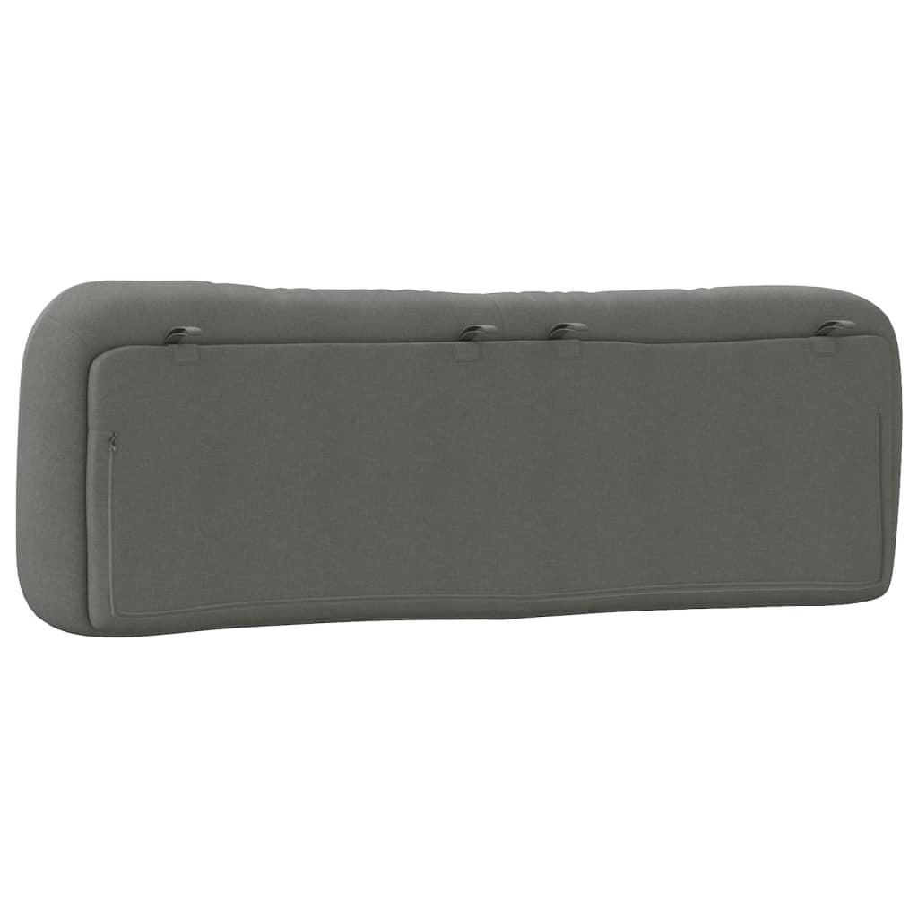 Headboard Cushion "Hvar" Dark Gray 60.2" Fabric