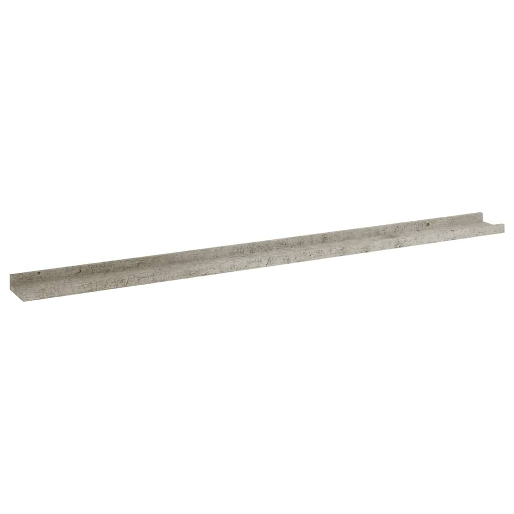 Wall Shelves 2 pcs Concrete Gray 45.3"x3.5"x1.2