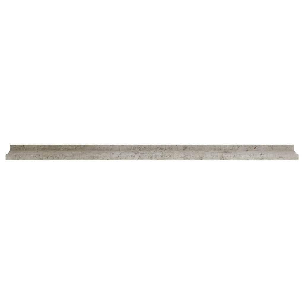 Wall Shelves 2 pcs Concrete Gray 45.3"x3.5"x1.2
