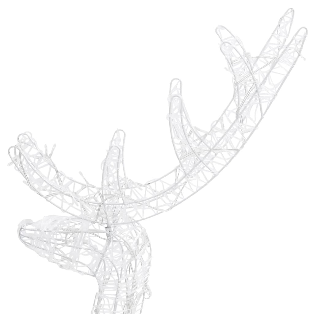 Acrylic Reindeer Christmas Decoration 140 LEDs 4 ft Warm White