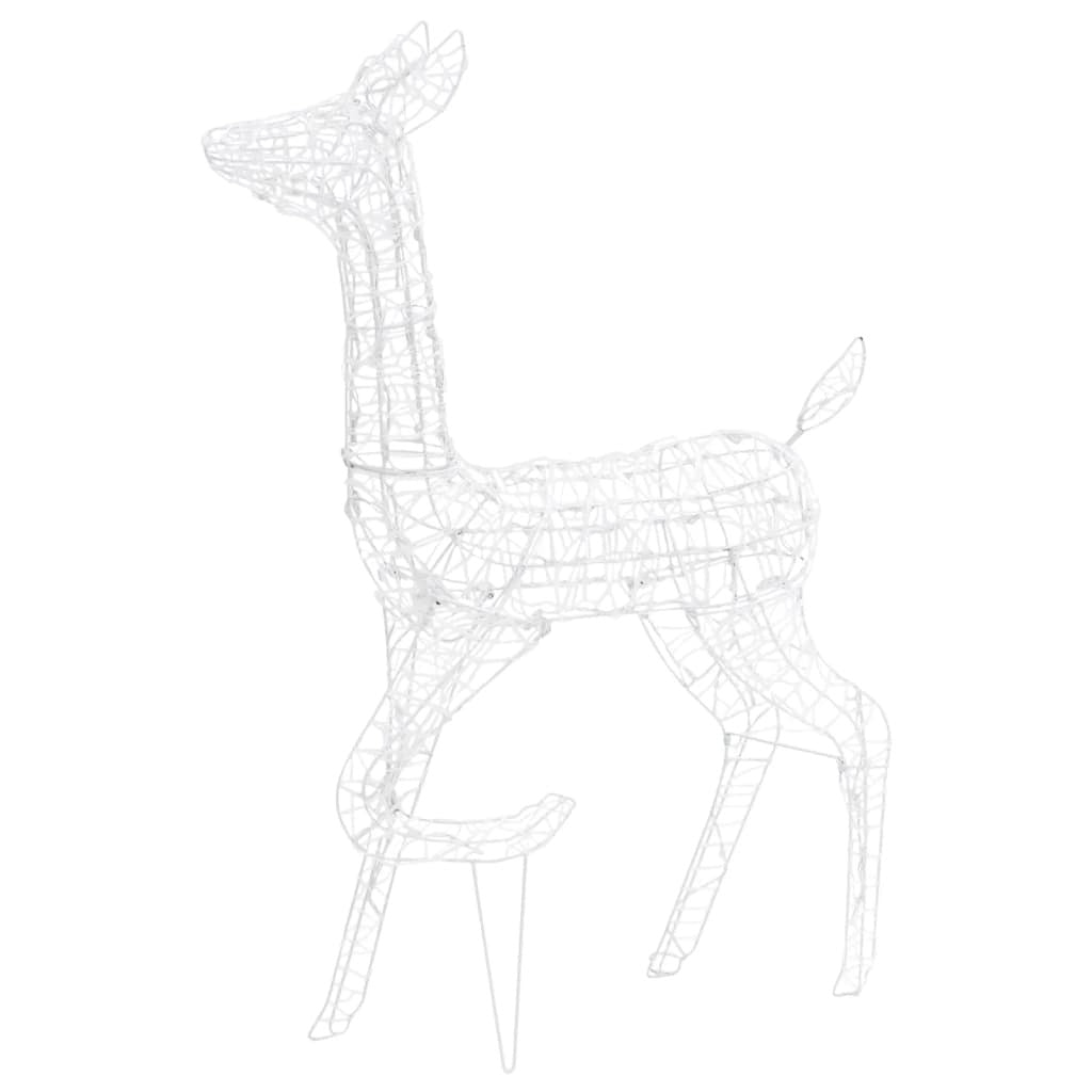 Acrylic Reindeer Family Christmas Decoration 160 LED Warm White