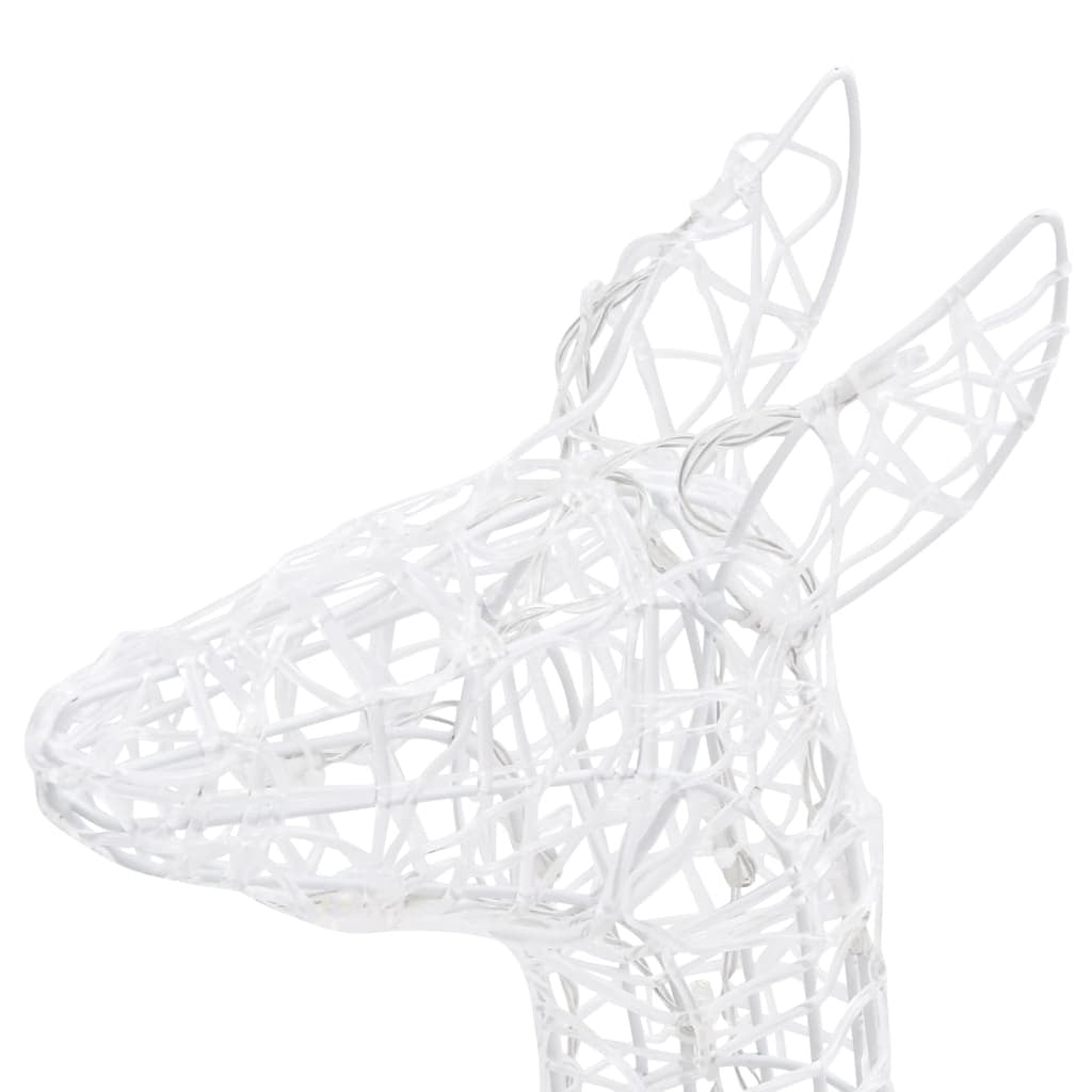 Acrylic Reindeer Family Christmas Decoration 160 LED Warm White