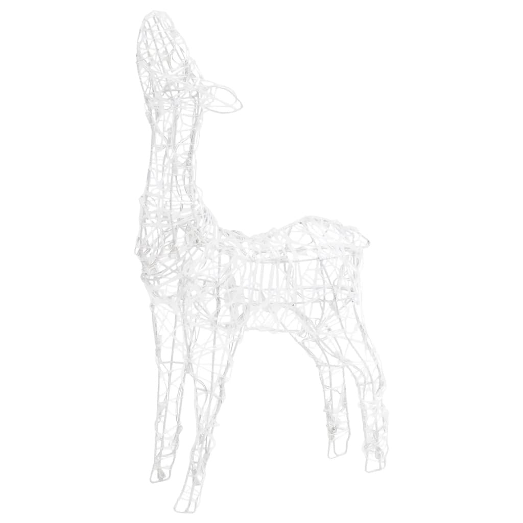 Acrylic Reindeer Family Christmas Decoration 160 LED Colorful