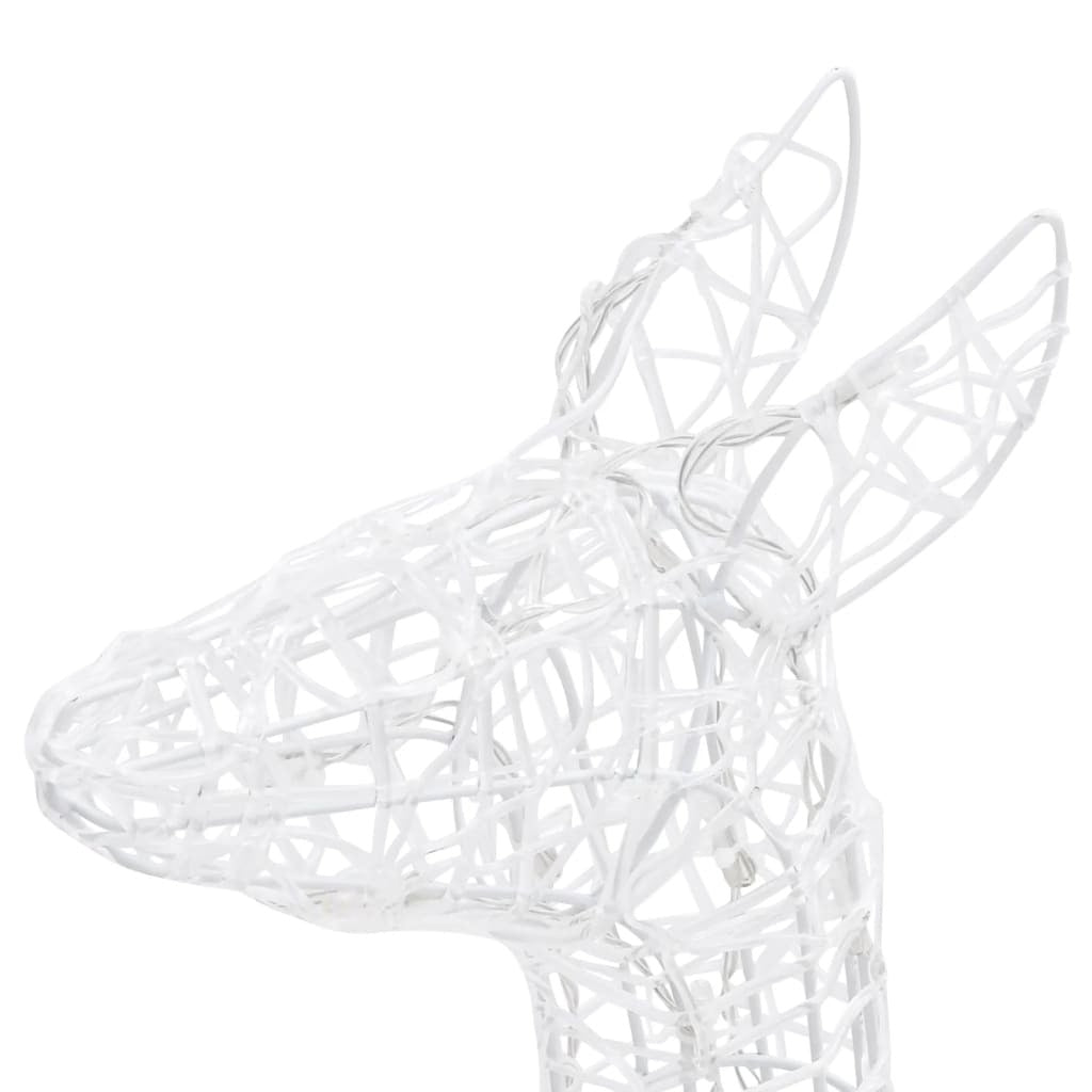 Acrylic Reindeer Family Christmas Decoration 160 LED Colorful