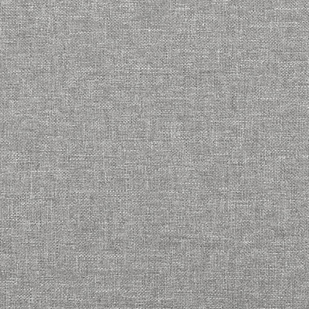 Bed Frame without Mattress Light Gray 76"x79.9" King Fabric