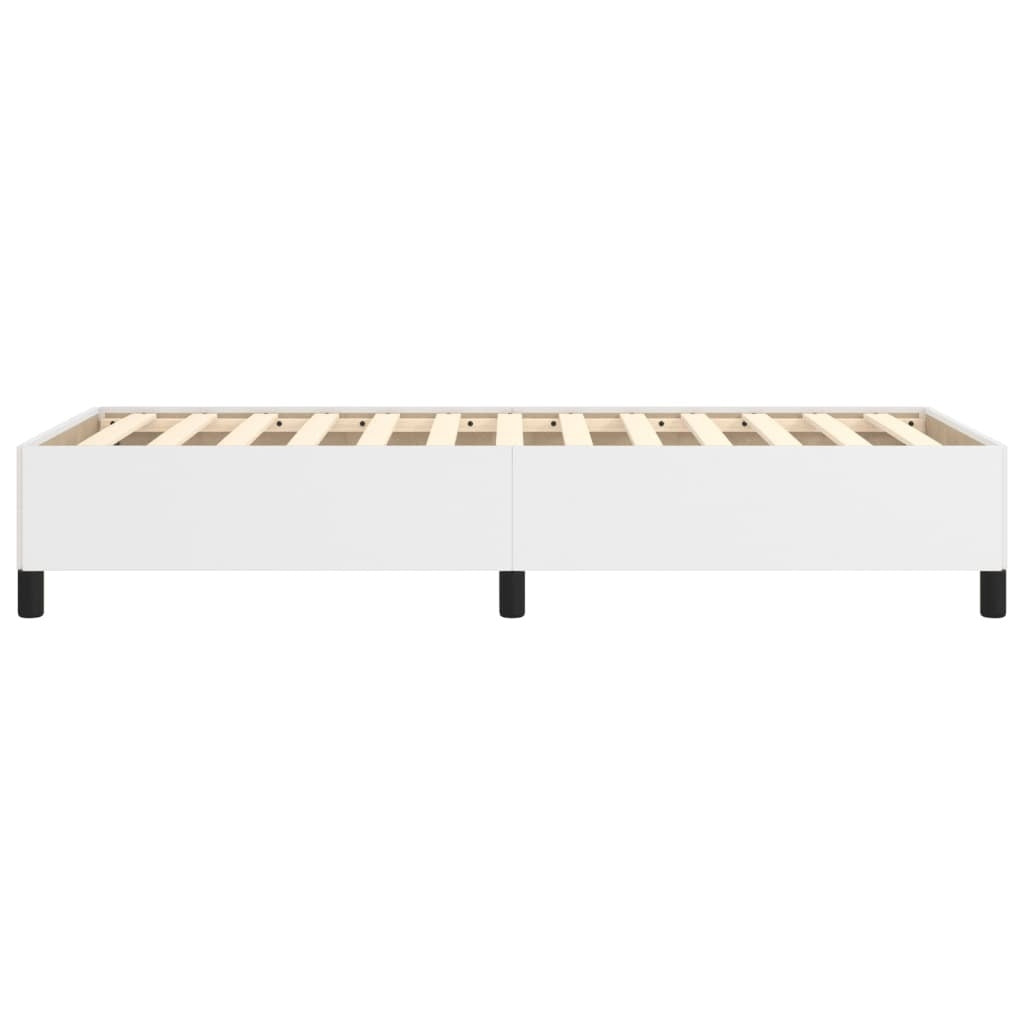 Bed Frame without Mattress White 39.4"x79.9" Twin XL Faux Leather