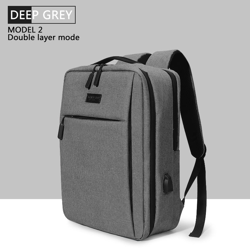 Color: Doubledark grey, Size: 15inches - Oxford Cloth Bag