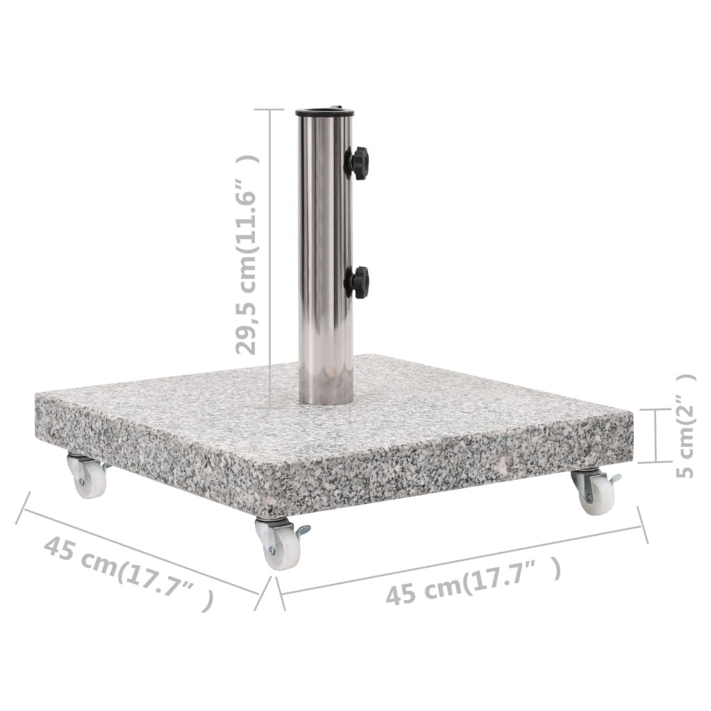 Parasol Base Granite 66.1 lb Square Gray