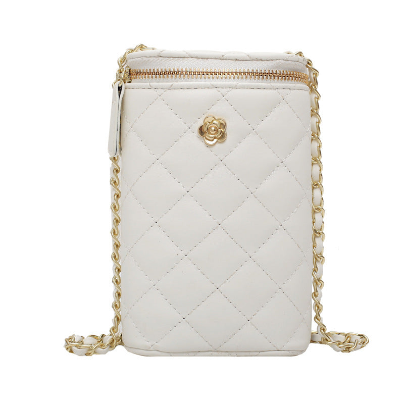 Fashion Rhombic Chain Messenger Bag Korean Version Of All-match Ladies
