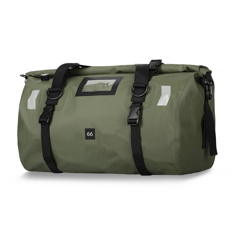 Color: Green, Size: 40 Liters - Motorcycle Large Capacity Car Travel Storage Backseat Bag