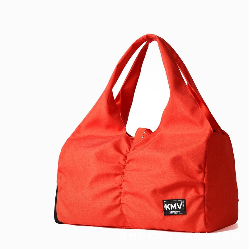 Color: Grey, Size: 10 inch - Fitness bag female bag shoulder yoga bag