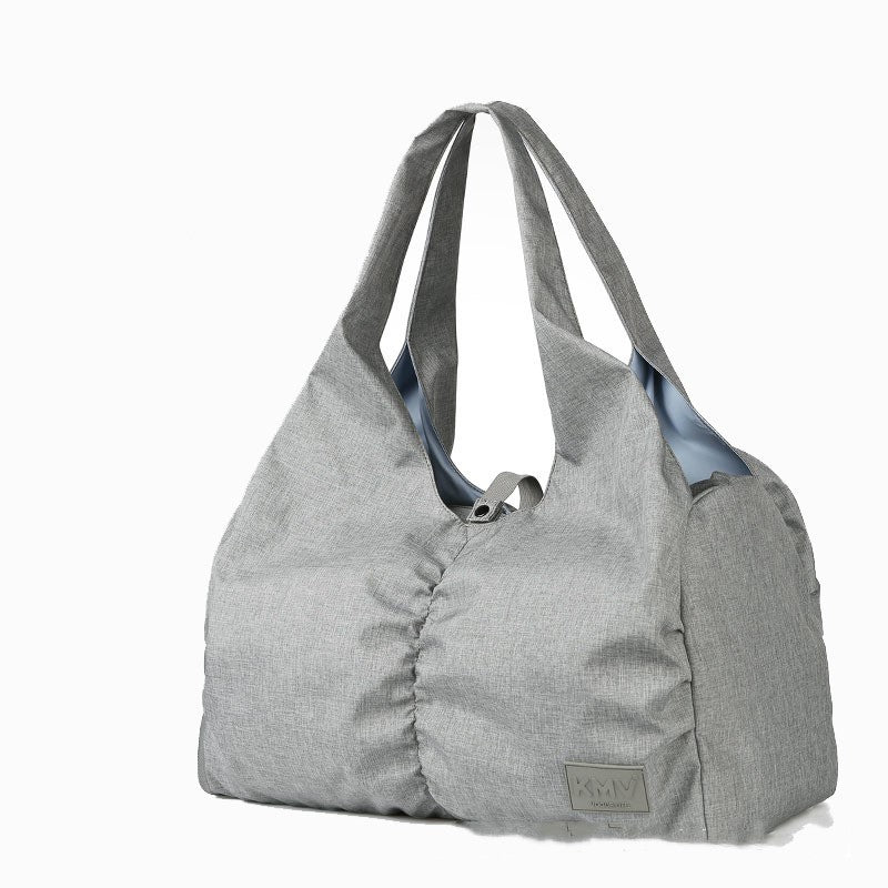 Color: Grey, Size: 10 inch - Fitness bag female bag shoulder yoga bag