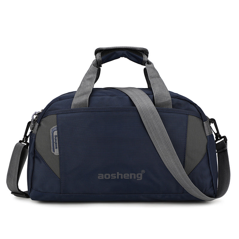 Color: Dark blue, Size: M - Men's and Women's Outdoor Handbag Fitness Bag