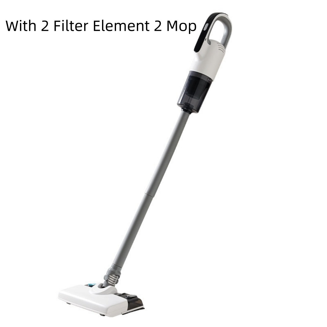 Color: 12V Wireless Rechargeable, Specifications: With 2 Filter Element 2 Mop - Strong Suction Suction Mop Integrated Wet And Dry Handheld Wireless Vacuum Cleaner