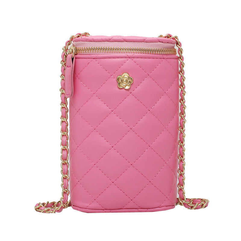Fashion Rhombic Chain Messenger Bag Korean Version Of All-match Ladies