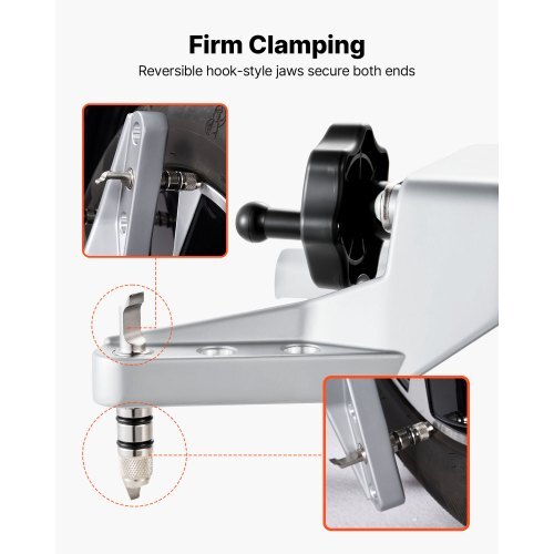 Wheel Clamp & Magnetic Adapter, 1 PCS Aluminum Alloy Wheel Alignment Tool for Precise Camber Gauge, Fits 11-25 Inch Rims, Universal Magnetic Gauge Tire Repair Tool for Car Truck SUV Motorcycle