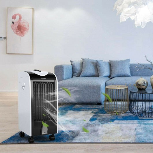 3-in-1 Portable Evaporative Air Cooler with Filter Knob for Indoor