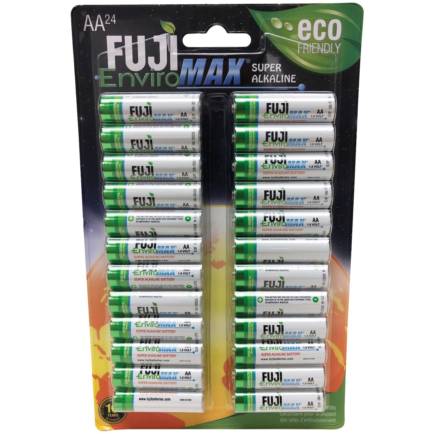 FUJI ENVIROMAX 4300BP24 EnviroMax AA Super Alkaline Batteries (24 pack)
