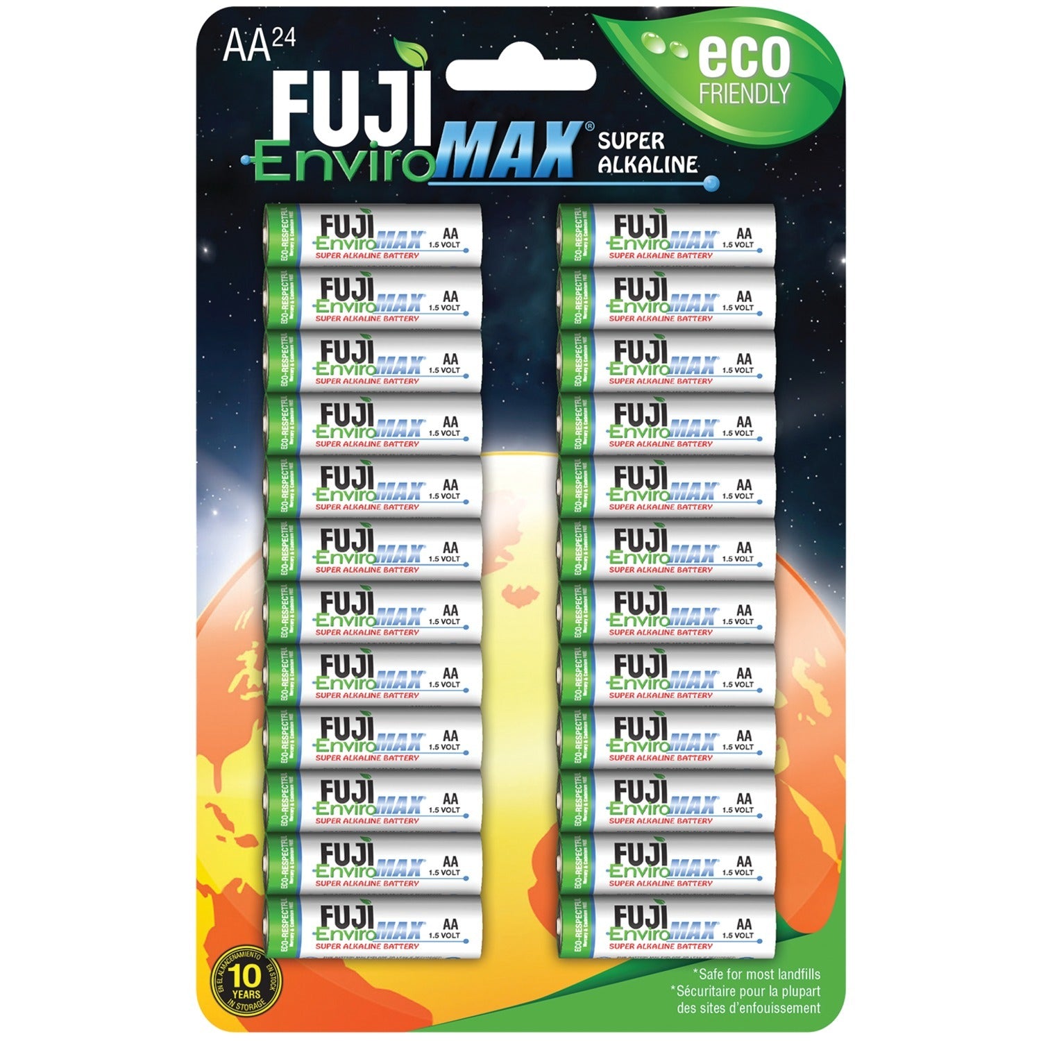 FUJI ENVIROMAX 4300BP24 EnviroMax AA Super Alkaline Batteries (24 pack)