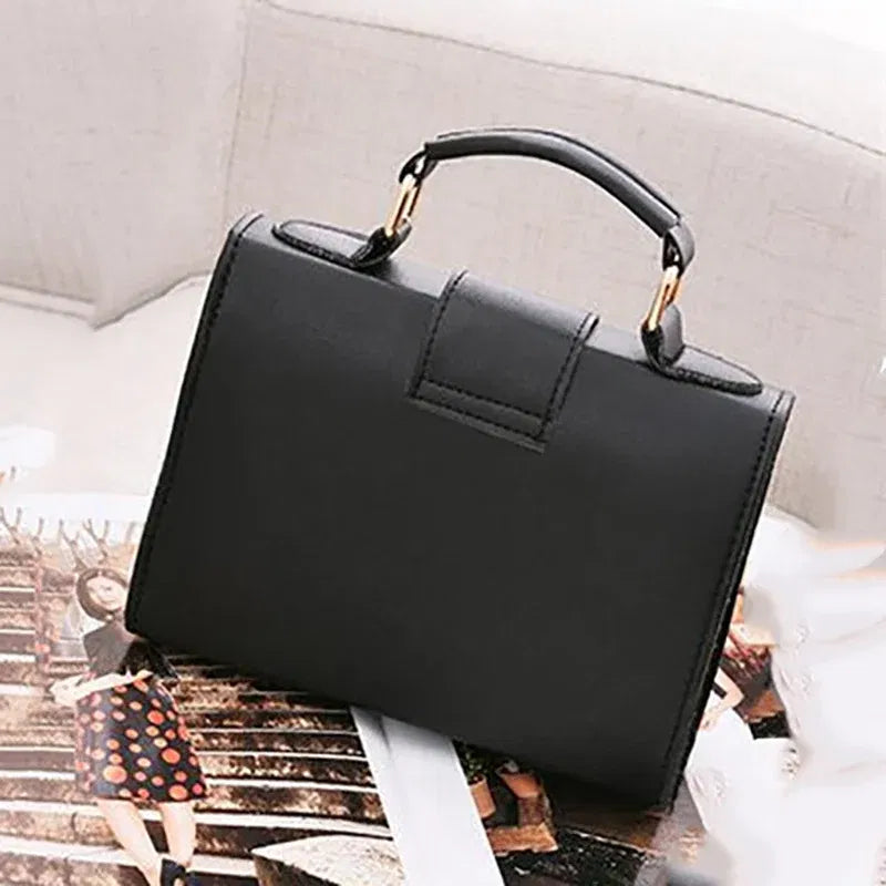 Color: MULTI, Size: S - Hot Sale Flap Sling Shoulder Bags for Women Solid Color Crossbody Messenger Bag Purse Female Leather Handbag Pocket