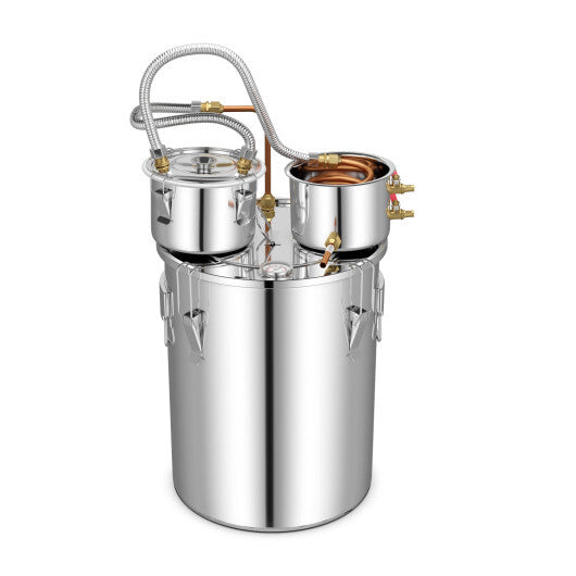 5/10 Gal 22/38 L Water Alcohol Distiller for DIY Whisky-5 Gal