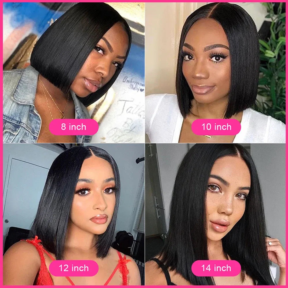 Hair Color: F2/33, Ships From: CHINA, Stretched Length: 16inches - 180% Short Bob Wig Lace Front Human Hair Wigs For Women Human Hair Bone Straight Human Hair Wig Transparent Lace Frontal Wig